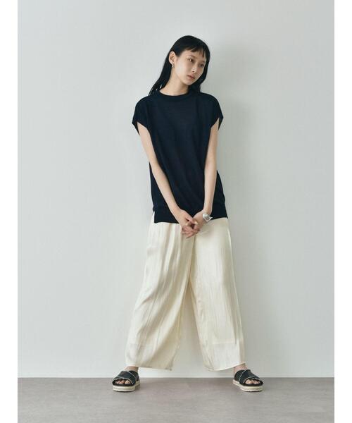 GARAGE OF GOOD CLOTHING（ガレージオブグッドクロージング）の「シャイニ-サテンパンツ＊＊（その他パンツ・レディース・グリーン/アイボリー/ブラック・FREE）」の18枚目の写真