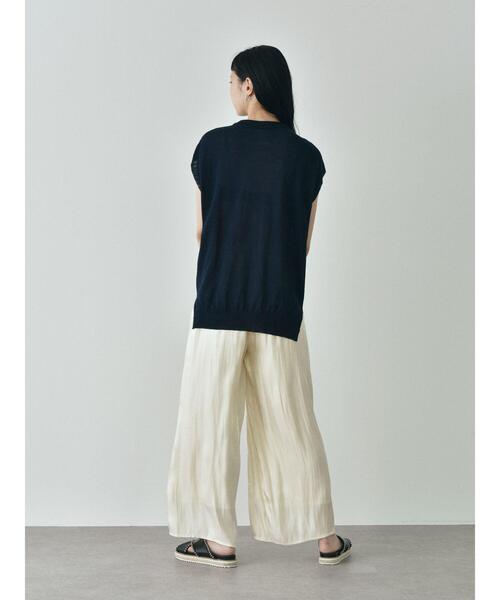 GARAGE OF GOOD CLOTHING（ガレージオブグッドクロージング）の「シャイニ-サテンパンツ＊＊（その他パンツ・レディース・グリーン/アイボリー/ブラック・FREE）」の15枚目の写真