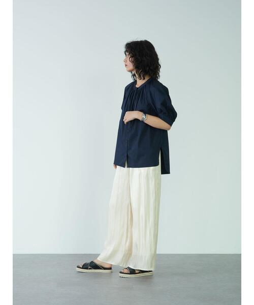 GARAGE OF GOOD CLOTHING（ガレージオブグッドクロージング）の「シャイニ-サテンパンツ＊＊（その他パンツ・レディース・グリーン/アイボリー/ブラック・FREE）」の22枚目の写真