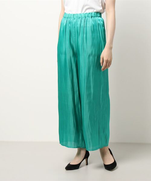 GARAGE OF GOOD CLOTHING（ガレージオブグッドクロージング）の「シャイニ-サテンパンツ＊＊（その他パンツ・レディース・グリーン/アイボリー/ブラック・FREE）」の21枚目の写真
