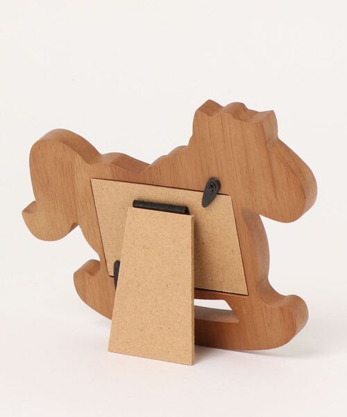 LADONNA（ラドンナ）の「木馬型ベビーフォトフレーム ＬＢ２１－Ｓ２（フォトフレーム・キッズ・ブラウン/ナチュラル・FREE）」の4枚目の写真