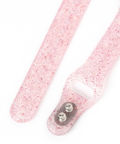 Me%（ミィパーセント）の「【38mm/40mm対応】アップルウォッチラメバンド（デジタル腕時計・レディース・その他/ライトピンク・FREE）」の6枚目の写真