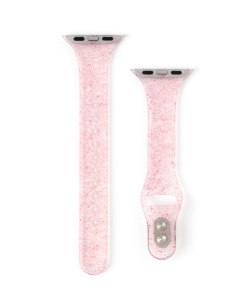 Me%（ミィパーセント）の「【38mm/40mm対応】アップルウォッチラメバンド（デジタル腕時計・レディース・その他/ライトピンク・FREE）」の3枚目の写真