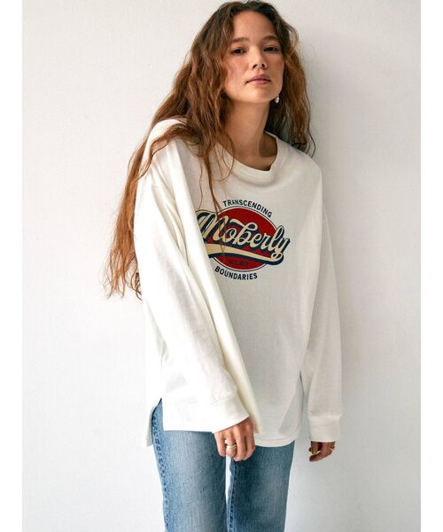 Ungrid(アングリッド)の「ロゴロングスリーブTee(Tシャツ/カットソー・レディース・オフホワイト/グレー/チャコールグレー・FREE)」の9枚目の写真