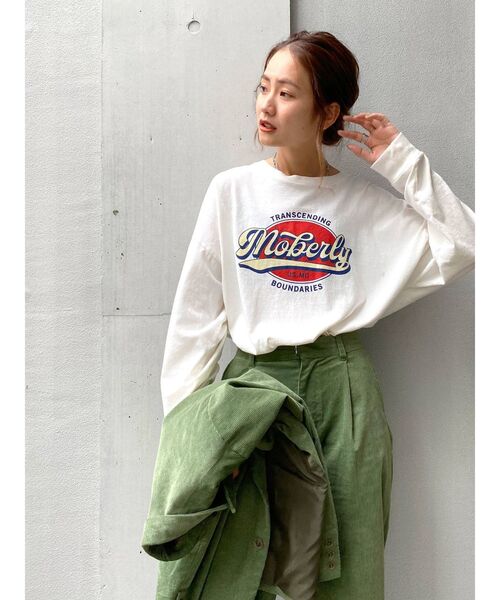 Ungrid(アングリッド)の「ロゴロングスリーブTee(Tシャツ/カットソー・レディース・オフホワイト/グレー/チャコールグレー・FREE)」の15枚目の写真