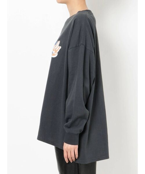 Ungrid(アングリッド)の「ロゴロングスリーブTee(Tシャツ/カットソー・レディース・オフホワイト/グレー/チャコールグレー・FREE)」の16枚目の写真