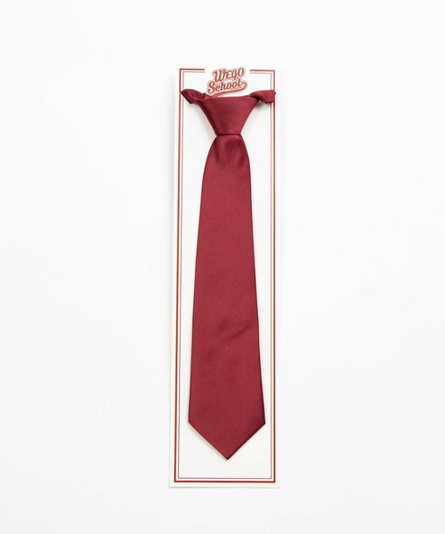 WEGO（ウィゴー）の「WEGO/無地スクールネクタイ（ネクタイ・レディース・ネイビー/ブラウン/ピンク/ワイン/ベージュ/グレー/ベージュ系その他/ブラック・FREE）」の12枚目の写真