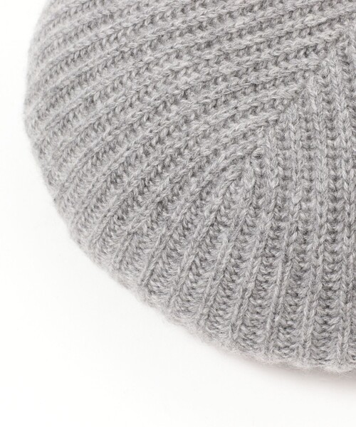 Demi-Luxe BEAMS（デミルクス ビームス）の「〈WOMEN〉KIJIMA TAKAYUKI / カシミヤ ニットベレー（ハンチング/ベレー帽・レディース・グレー/ブラック・ONE SIZE）」の5枚目の写真