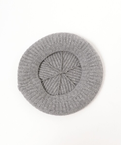 Demi-Luxe BEAMS（デミルクス ビームス）の「〈WOMEN〉KIJIMA TAKAYUKI / カシミヤ ニットベレー（ハンチング/ベレー帽・レディース・グレー/ブラック・ONE SIZE）」の6枚目の写真