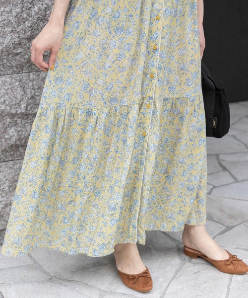 URBAN RESEARCH Sonny Label(アーバンリサーチサニーレーベル)の「ボーホーフラワーワンピース(ワンピース・レディース・ブラック/カーキ/イエロー・FREE)」の12枚目の写真