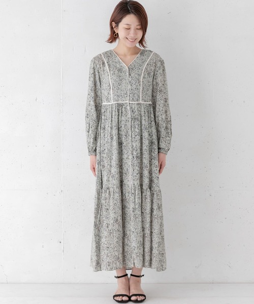 URBAN RESEARCH Sonny Label(アーバンリサーチサニーレーベル)の「ボーホーフラワーワンピース(ワンピース・レディース・ブラック/カーキ/イエロー・FREE)」の10枚目の写真