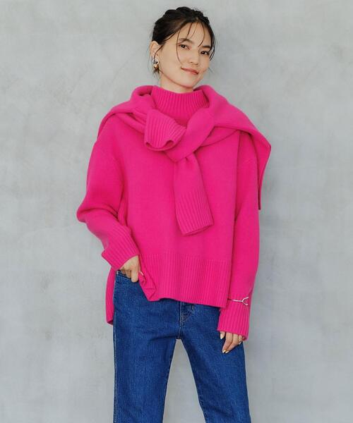 UNITED ARROWS green label relaxing - 本田翼さん着用】SERENITY セレニティ ハイネック プルオーバー ニット 本田翼さん着用】SERENITY セレニティ ハイネック プルオーバー