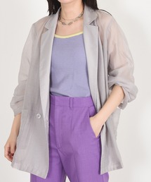 w closet | シアーW前テーラードジャケット(テーラードジャケット)