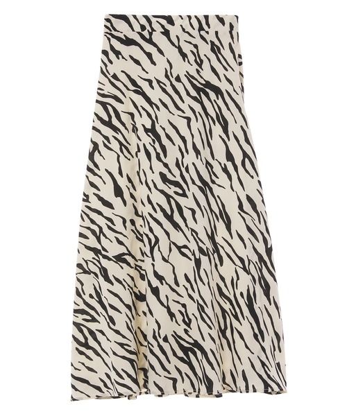 fifth calin（フィフスカラン）の「ゼブラAラインフレアスカート（スカート・レディース・ホワイト/ブラック・MEDIUM）」の5枚目の写真