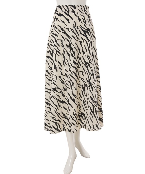 fifth calin（フィフスカラン）の「ゼブラAラインフレアスカート（スカート・レディース・ホワイト/ブラック・MEDIUM）」の11枚目の写真