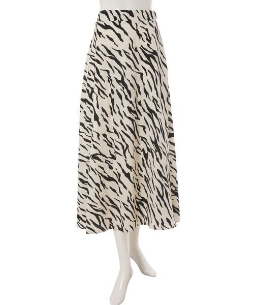 fifth calin（フィフスカラン）の「ゼブラAラインフレアスカート（スカート・レディース・ホワイト/ブラック・MEDIUM）」の6枚目の写真