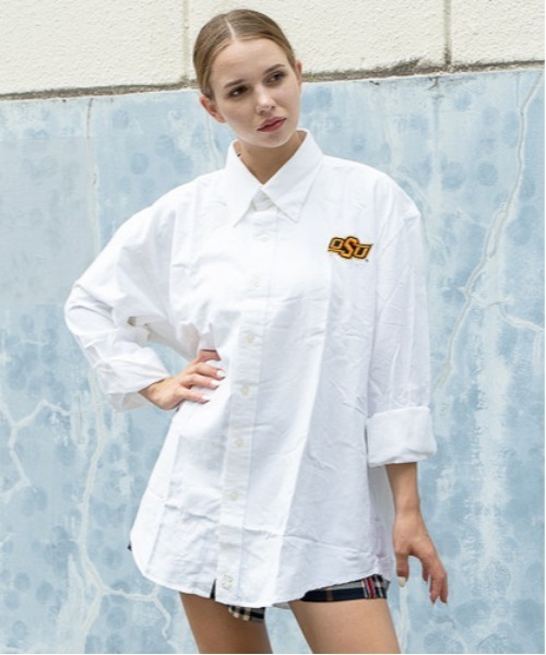 INNOCENT(イノセント)の「【IZOD / アイゾッド】IZOD COLLEGIATE L/S OX BD SHIRT【Wo】【it】(シャツ/ブラウス・レディース・ホワイト・MEDIUM/XX-LARGE)」の2枚目の写真