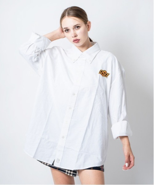 INNOCENT(イノセント)の「【IZOD / アイゾッド】IZOD COLLEGIATE L/S OX BD SHIRT【Wo】【it】(シャツ/ブラウス・レディース・ホワイト・MEDIUM/XX-LARGE)」の9枚目の写真