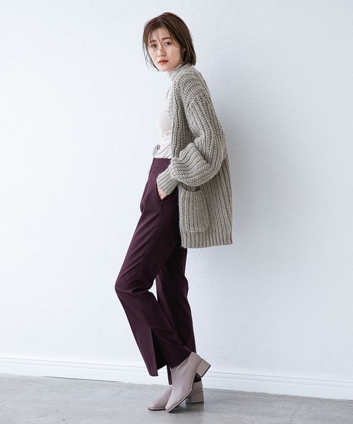 A part by(アパートバイ)の「ストレッチスクエアショートブーツ 215234(ブーツ・レディース・ブラック/オフホワイト/ライトベージュ/グレー系その他2・MEDIUM/LARGE)」の13枚目の写真