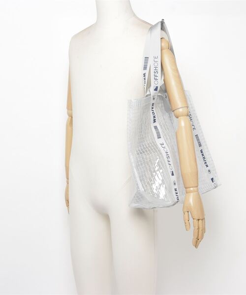 OFFSHORE(オフショア)の「OF×WEEKEND(ER) PVC TOTE BAG(トートバッグ・メンズ・ホワイト・ONE SIZE)」の5枚目の写真