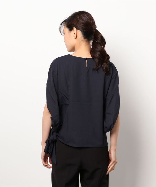 SELECT LEVERY(セレクトリベリー)の「(Emma)サイドリボンブラウス(シャツ/ブラウス・レディース・ホワイト/ネイビー/グリーン/ラベンダー・SMALL/MEDIUM/LARGE)」の18枚目の写真