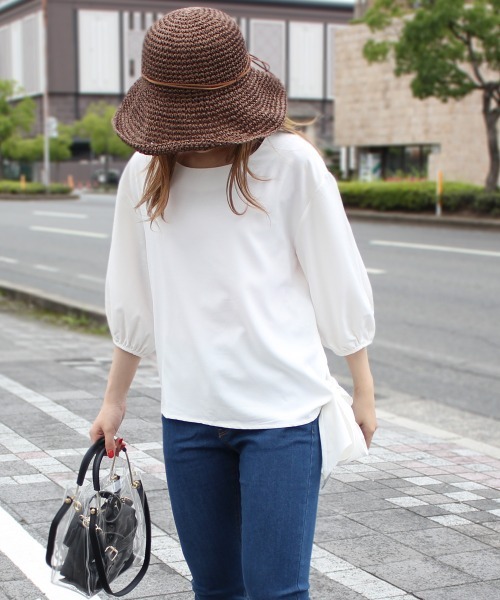 SELECT LEVERY(セレクトリベリー)の「(Emma)サイドリボンブラウス(シャツ/ブラウス・レディース・ホワイト/ネイビー/グリーン/ラベンダー・SMALL/MEDIUM/LARGE)」の17枚目の写真