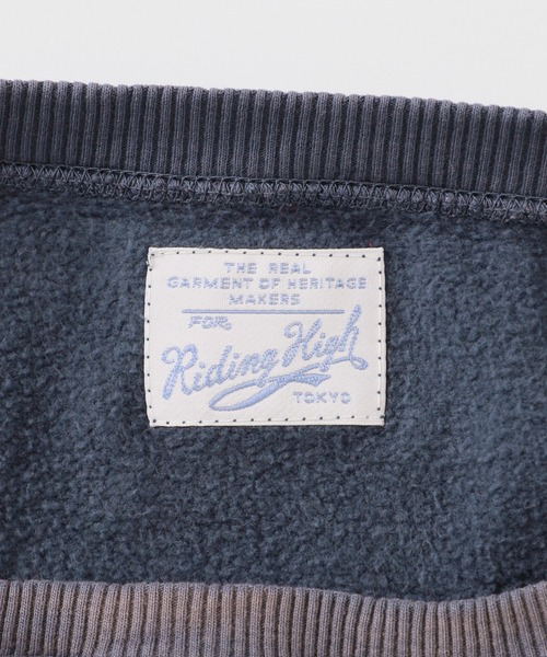 RIDING HIGH（ライディングハイ）の「■■《別注》【RIDING HIGH/ライディングハイ】ヴィンテージ 風スウェット◆（Tシャツ/カットソー・レディース・ネイビー/レッド/ナチュラル/キャメル・LARGE）」の16枚目の写真