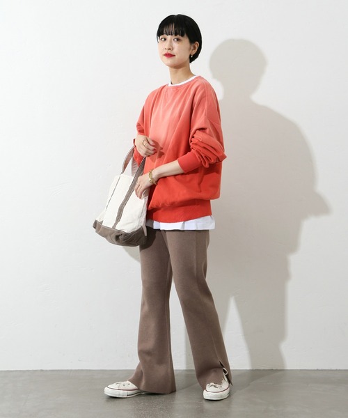 RIDING HIGH（ライディングハイ）の「■■《別注》【RIDING HIGH/ライディングハイ】ヴィンテージ 風スウェット◆（Tシャツ/カットソー・レディース・ネイビー/レッド/ナチュラル/キャメル・LARGE）」の10枚目の写真