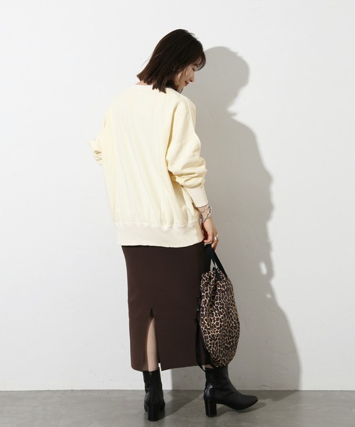 RIDING HIGH（ライディングハイ）の「■■《別注》【RIDING HIGH/ライディングハイ】ヴィンテージ 風スウェット◆（Tシャツ/カットソー・レディース・ネイビー/レッド/ナチュラル/キャメル・LARGE）」の7枚目の写真