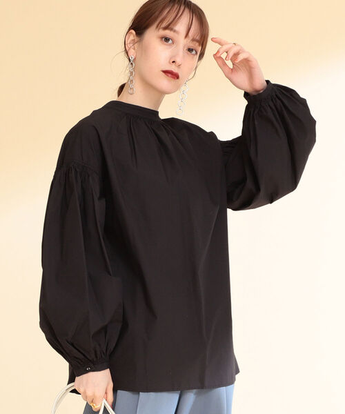 Ray BEAMS（レイビームス）の「Ray BEAMS / ギャザー ボリュームスリーブ シャツ（シャツ/ブラウス・レディース・ホワイト/ブラック/ベージュ・ONE SIZE）」の19枚目の写真