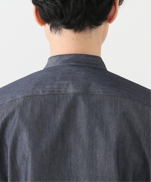 EDIFICE（エディフィス）の「【SOLOTEX(R) / ソロテックス(R)】DENIM バンドカラーシャツ（シャツ/ブラウス・メンズ・ブラック/ブルー系その他・SMALL/MEDIUM/LARGE/X-LARGE）」の12枚目の写真