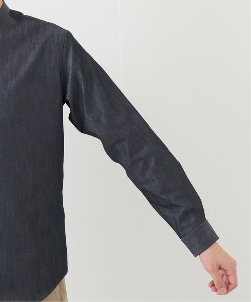 EDIFICE（エディフィス）の「【SOLOTEX(R) / ソロテックス(R)】DENIM バンドカラーシャツ（シャツ/ブラウス・メンズ・ブラック/ブルー系その他・SMALL/MEDIUM/LARGE/X-LARGE）」の4枚目の写真