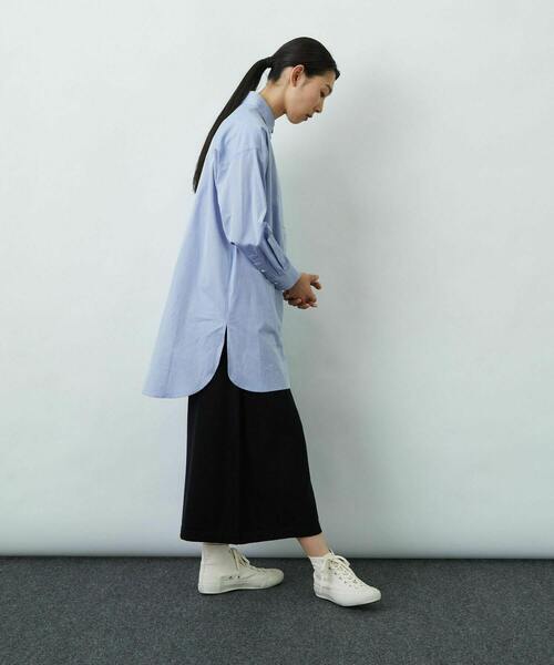 LOISIR（ロワズィール）の「ラウンドカラーチュニックシャツ（チュニック・レディース・サックスブルー/チェック/オフホワイト・FREE）」の21枚目の写真