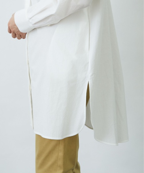 LOISIR（ロワズィール）の「ラウンドカラーチュニックシャツ（チュニック・レディース・サックスブルー/チェック/オフホワイト・FREE）」の19枚目の写真