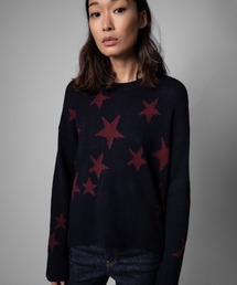 ZADIG&VOLTAIRE（ザディグ　エ　ヴォルテール）の「MARKUS C+ INTERSIA STARS（ニット/セーター）」