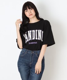 Cutie Blonde | ルーズBIGロゴプルオーバー【ショート丈】(Tシャツ/カットソー)