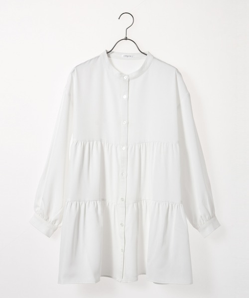 Honeys(ハニーズ)の「ティアードブラウス(シャツ/ブラウス・レディース・ホワイト/ブラック/ベージュ/ブルー系その他・S/M/L)」の17枚目の写真