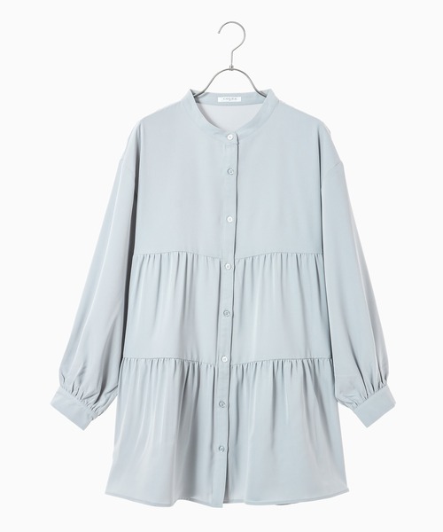 Honeys(ハニーズ)の「ティアードブラウス(シャツ/ブラウス・レディース・ホワイト/ブラック/ベージュ/ブルー系その他・S/M/L)」の15枚目の写真