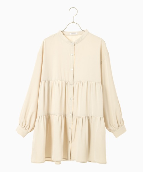 Honeys(ハニーズ)の「ティアードブラウス(シャツ/ブラウス・レディース・ホワイト/ブラック/ベージュ/ブルー系その他・S/M/L)」の11枚目の写真