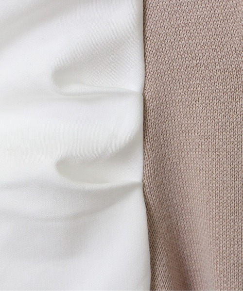 one way（ワンウェイ）の「【oneway】袖異素材ニットワンピース（ワンピース・レディース・ブラック/ベージュ/イエロー・FREE）」の11枚目の写真