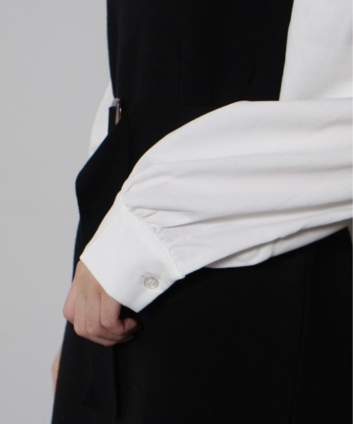 one way（ワンウェイ）の「【oneway】袖異素材ニットワンピース（ワンピース・レディース・ブラック/ベージュ/イエロー・FREE）」の18枚目の写真