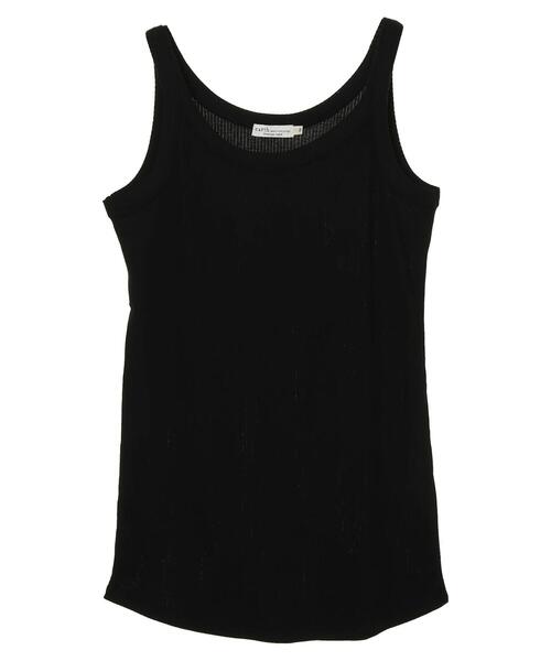 earth music&ecology（アースミュージックアンドエコロジー）の「チェーン柄リブタンクトップ ＊（タンクトップ・レディース・ライトベージュ/モカ/アイボリー/ブラック・S/M）」の21枚目の写真