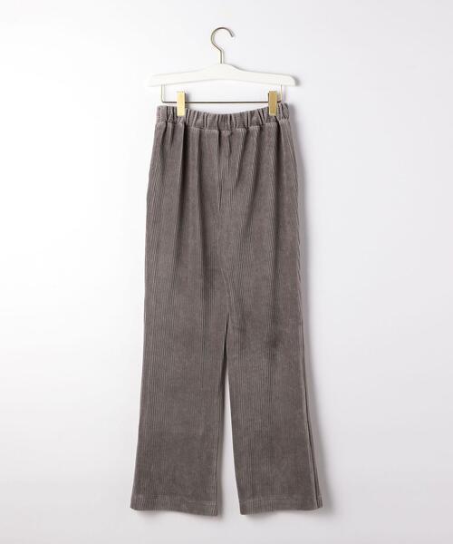 green label relaxing（グリーンレーベルリラクシング）の「コーデュロイ ジャージー フレア パンツ（その他パンツ・レディース・ホワイト/ライム/モカ・38/36）」の8枚目の写真