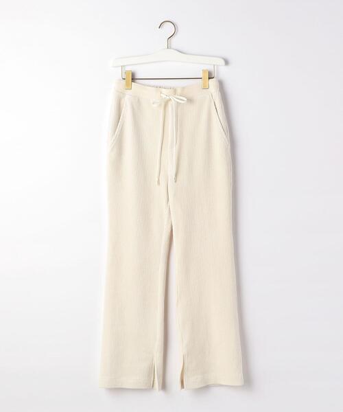 green label relaxing（グリーンレーベルリラクシング）の「コーデュロイ ジャージー フレア パンツ（その他パンツ・レディース・ホワイト/ライム/モカ・38/36）」の21枚目の写真