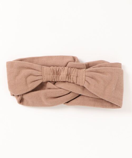 Samansa Mos2（サマンサ モスモス）の「麻綿クロスヘアバンド（ヘアバンド・レディース・ベージュ/ブラウン・ﾌﾘ-）」の3枚目の写真