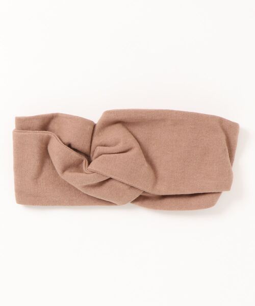 Samansa Mos2（サマンサ モスモス）の「麻綿クロスヘアバンド（ヘアバンド・レディース・ベージュ/ブラウン・ﾌﾘ-）」の5枚目の写真