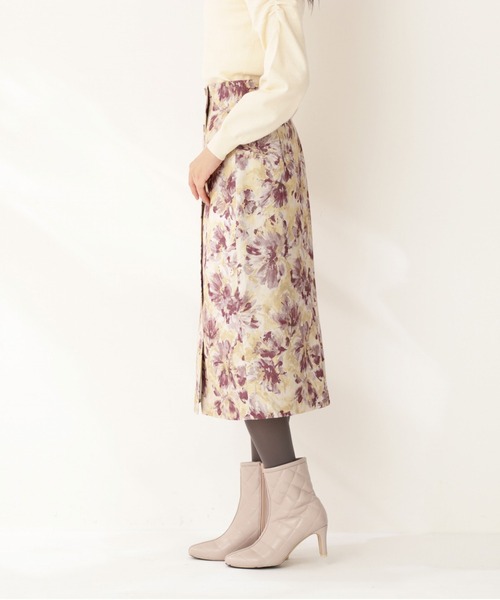 PROPORTION BODY DRESSING（プロポーションボディドレッシング）の「フラワージャガードタイトスカート / 1211220018（スカート・レディース・ピンク/ボルドー/グリーン・MEDIUM/SMALL）」の6枚目の写真