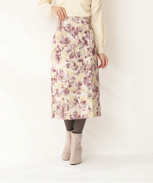 PROPORTION BODY DRESSING（プロポーションボディドレッシング）の「フラワージャガードタイトスカート / 1211220018（スカート・レディース・ピンク/ボルドー/グリーン・MEDIUM/SMALL）」の7枚目の写真