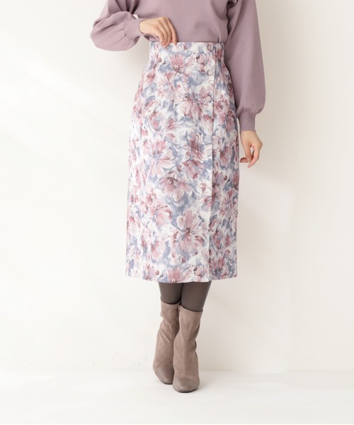 PROPORTION BODY DRESSING（プロポーションボディドレッシング）の「フラワージャガードタイトスカート / 1211220018（スカート・レディース・ピンク/ボルドー/グリーン・MEDIUM/SMALL）」の9枚目の写真