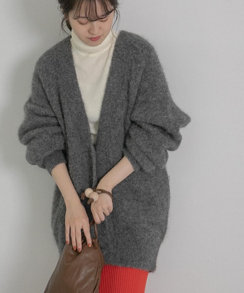 LAATO（ラート）の「MOFUMOFU CARDIGAN（カーディガン/ボレロ・レディース・グレー/ネイビー・FREE）」の2枚目の写真